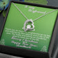 To my Boyfriend Thank you so_ Gift Necklace Jewelry with a heartfelt durable Message Card
