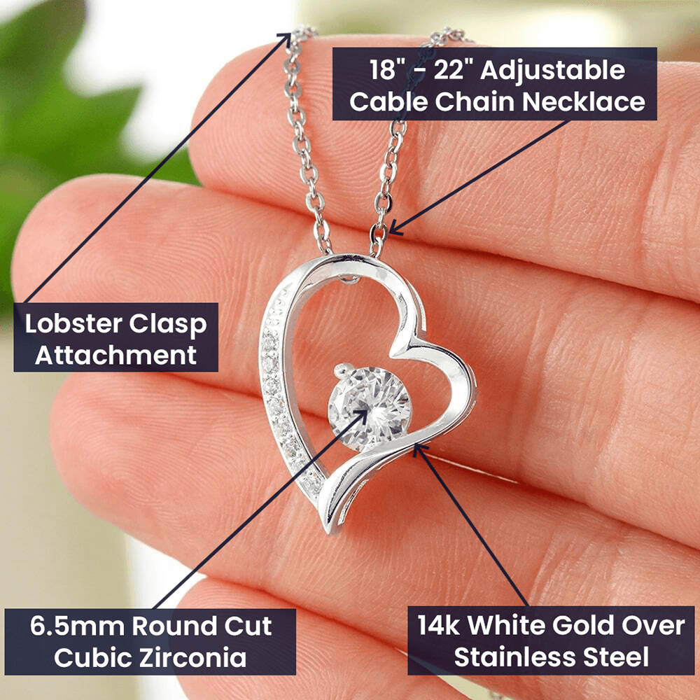 Merry Christmas To My Wife Thank_ Gift Necklace Jewelry with heartfelt durable Message Card