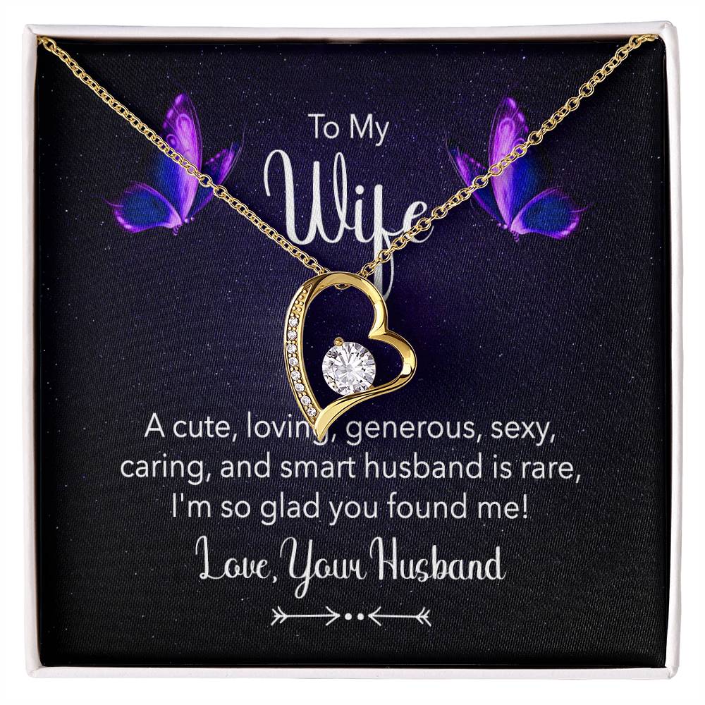 To my wife - a cute, loving
