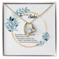 to my Sister One person whom_ Gift Necklace Jewelry with a heartfelt durable Message Card