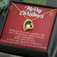 Merry Christmas Without friends, neither_ Gift Necklace Jewelry with a heartfelt durable Message Card