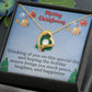 Merry Christmas Thinking of you_ Gift Necklace Jewelry with a heartfelt durable Message Card