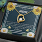 To My mom Mom, you_re_ Gift Necklace Jewelry with a heartfelt durable Message Card