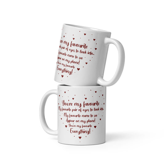 To my Soulmate You_re my favourite Personalized Mug Gift Customized Mug Gift w Heartfelt Message
