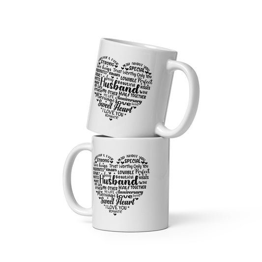 To my Husband every word Personalized Mug Gift Customized Mug Gift w Heartfelt Message