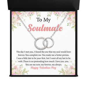 To My Soulmate The day I_ Endless Connection - Interlocking Circles Necklace