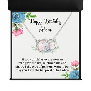 Happy Birthday Mom Happy birthday to_ Endless Connection - Interlocking Circles Necklace
